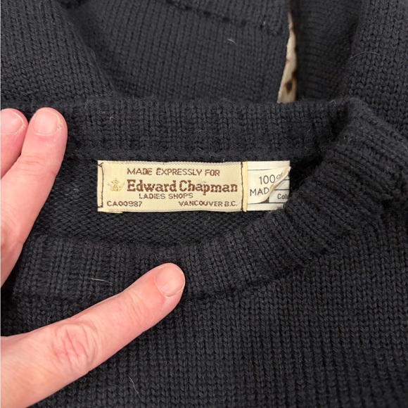 Vintage Edward Chapman 100%Wool Sweater with Teddy Bear Design - Made in England - Picture 5 of 9